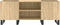 vidaXL - Platenkast - 121x38x48 - cm - bewerkt - hout - sonoma - eikenkleurig