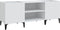 vidaXL - Platenkast - 121x38x48 - cm - bewerkt - hout - wit
