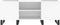 vidaXL - Platenkast - 121x38x48 - cm - bewerkt - hout - wit