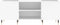 vidaXL - Platenkast - 121x38x48 - cm - bewerkt - hout - wit