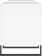 vidaXL - Platenkast - 121x38x48 - cm - bewerkt - hout - wit
