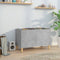 vidaXL - Platenkast - 74,5x38x48 - cm - bewerkt - hout - betongrijs