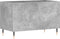 vidaXL - Platenkast - 74,5x38x48 - cm - bewerkt - hout - betongrijs
