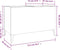 vidaXL - Platenkast - 74,5x38x48 - cm - bewerkt - hout - betongrijs