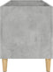 vidaXL - Platenkast - 74,5x38x48 - cm - bewerkt - hout - betongrijs