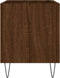 vidaXL - Platenkast - 74,5x38x48 - cm - bewerkt - hout - bruin - eikenkleur