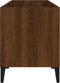 vidaXL - Platenkast - 74,5x38x48 - cm - bewerkt - hout - bruin - eikenkleur