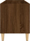 vidaXL - Platenkast - 74,5x38x48 - cm - bewerkt - hout - bruin - eikenkleur
