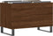 vidaXL - Platenkast - 74,5x38x48 - cm - bewerkt - hout - bruin - eikenkleur