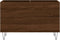vidaXL - Platenkast - 74,5x38x48 - cm - bewerkt - hout - bruin - eikenkleur