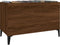 vidaXL - Platenkast - 74,5x38x48 - cm - bewerkt - hout - bruin - eikenkleur