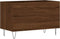 vidaXL - Platenkast - 74,5x38x48 - cm - bewerkt - hout - bruin - eikenkleur