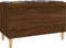 vidaXL - Platenkast - 74,5x38x48 - cm - bewerkt - hout - bruin - eikenkleur