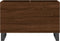 vidaXL - Platenkast - 74,5x38x48 - cm - bewerkt - hout - bruin - eikenkleur