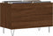 vidaXL - Platenkast - 74,5x38x48 - cm - bewerkt - hout - bruin - eikenkleur