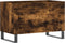 vidaXL - Platenkast - 74,5x38x48 - cm - bewerkt - hout - gerookt - eikenkleurig