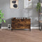 vidaXL - Platenkast - 74,5x38x48 - cm - bewerkt - hout - gerookt - eikenkleurig
