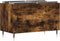 vidaXL - Platenkast - 74,5x38x48 - cm - bewerkt - hout - gerookt - eikenkleurig