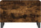 vidaXL - Platenkast - 74,5x38x48 - cm - bewerkt - hout - gerookt - eikenkleurig