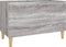 vidaXL - Platenkast - 74,5x38x48 - cm - bewerkt - hout - grijs - sonoma - eikenkleurig