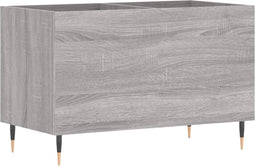 vidaXL - Platenkast - 74,5x38x48 - cm - bewerkt - hout - grijs - sonoma - eikenkleurig