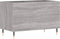 vidaXL - Platenkast - 74,5x38x48 - cm - bewerkt - hout - grijs - sonoma - eikenkleurig