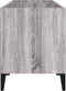 vidaXL - Platenkast - 74,5x38x48 - cm - bewerkt - hout - grijs - sonoma - eikenkleurig