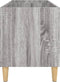 vidaXL - Platenkast - 74,5x38x48 - cm - bewerkt - hout - grijs - sonoma - eikenkleurig