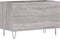 vidaXL - Platenkast - 74,5x38x48 - cm - bewerkt - hout - grijs - sonoma - eikenkleurig