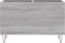vidaXL - Platenkast - 74,5x38x48 - cm - bewerkt - hout - grijs - sonoma - eikenkleurig