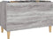 vidaXL - Platenkast - 74,5x38x48 - cm - bewerkt - hout - grijs - sonoma - eikenkleurig