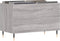 vidaXL - Platenkast - 74,5x38x48 - cm - bewerkt - hout - grijs - sonoma - eikenkleurig
