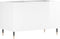 vidaXL - Platenkast - 74,5x38x48 - cm - bewerkt - hout - hoogglans - wit