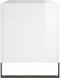 vidaXL - Platenkast - 74,5x38x48 - cm - bewerkt - hout - hoogglans - wit