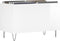 vidaXL - Platenkast - 74,5x38x48 - cm - bewerkt - hout - hoogglans - wit