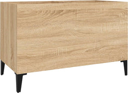 vidaXL - Platenkast - 74,5x38x48 - cm - bewerkt - hout - sonoma - eikenkleurig