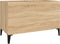 vidaXL - Platenkast - 74,5x38x48 - cm - bewerkt - hout - sonoma - eikenkleurig