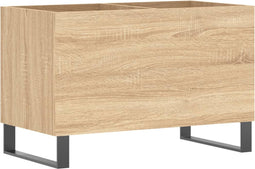 vidaXL - Platenkast - 74,5x38x48 - cm - bewerkt - hout - sonoma - eikenkleurig