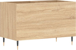 vidaXL - Platenkast - 74,5x38x48 - cm - bewerkt - hout - sonoma - eikenkleurig