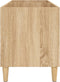 vidaXL - Platenkast - 74,5x38x48 - cm - bewerkt - hout - sonoma - eikenkleurig