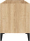 vidaXL - Platenkast - 74,5x38x48 - cm - bewerkt - hout - sonoma - eikenkleurig
