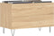vidaXL - Platenkast - 74,5x38x48 - cm - bewerkt - hout - sonoma - eikenkleurig