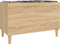 vidaXL - Platenkast - 74,5x38x48 - cm - bewerkt - hout - sonoma - eikenkleurig