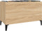 vidaXL - Platenkast - 74,5x38x48 - cm - bewerkt - hout - sonoma - eikenkleurig