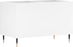 vidaXL - Platenkast - 74,5x38x48 - cm - bewerkt - hout - wit