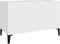 vidaXL - Platenkast - 74,5x38x48 - cm - bewerkt - hout - wit