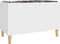 vidaXL - Platenkast - 74,5x38x48 - cm - bewerkt - hout - wit