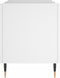 vidaXL - Platenkast - 74,5x38x48 - cm - bewerkt - hout - wit