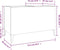vidaXL - Platenkast - 74,5x38x48 - cm - bewerkt - hout - zwart