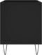 vidaXL - Platenkast - 74,5x38x48 - cm - bewerkt - hout - zwart